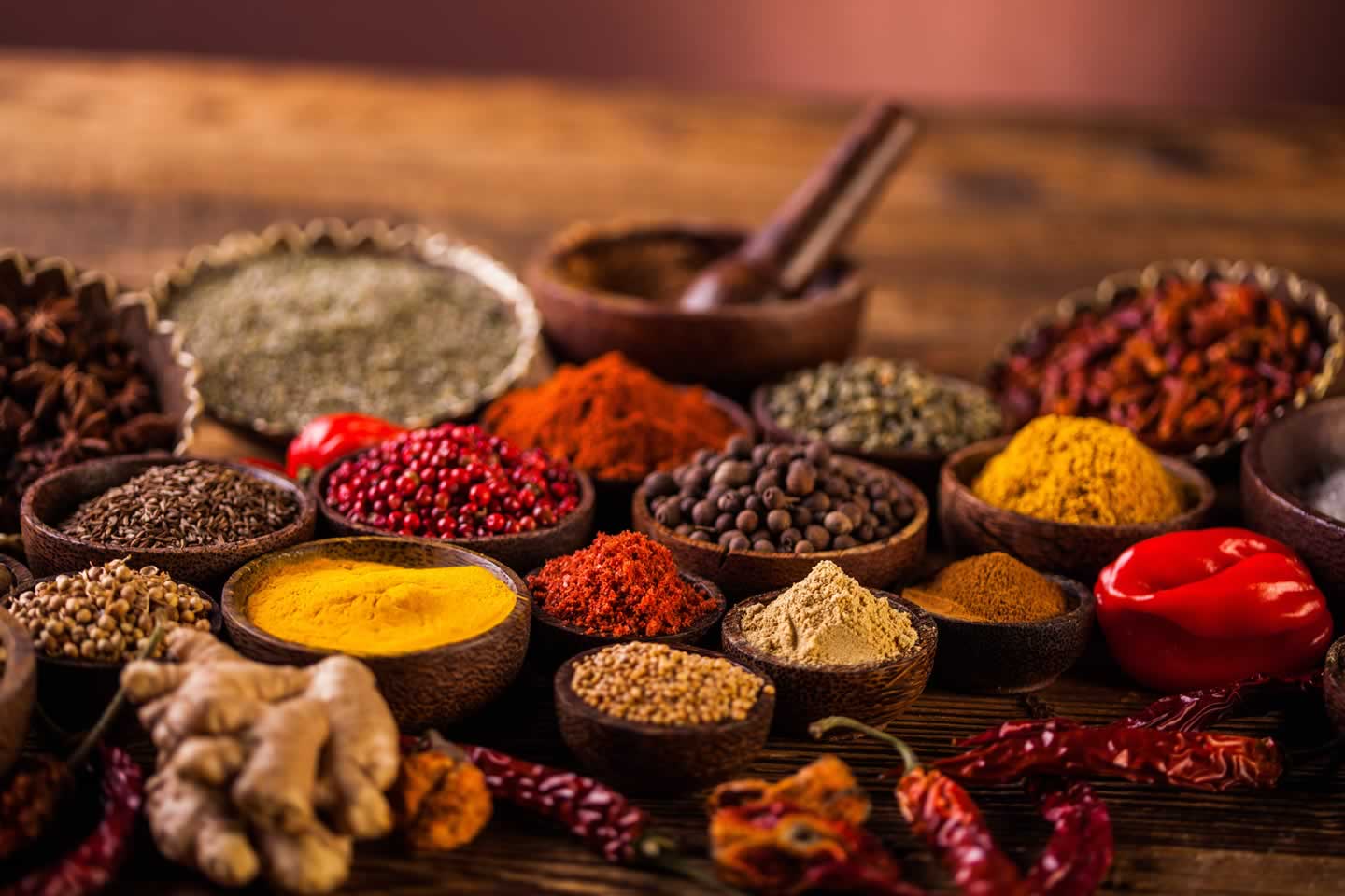 Bright colour bioactives found in fruits, vegetables, nuts, seeds, herbs and spices