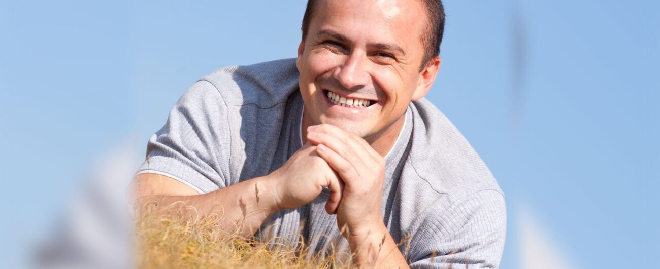Man smiling